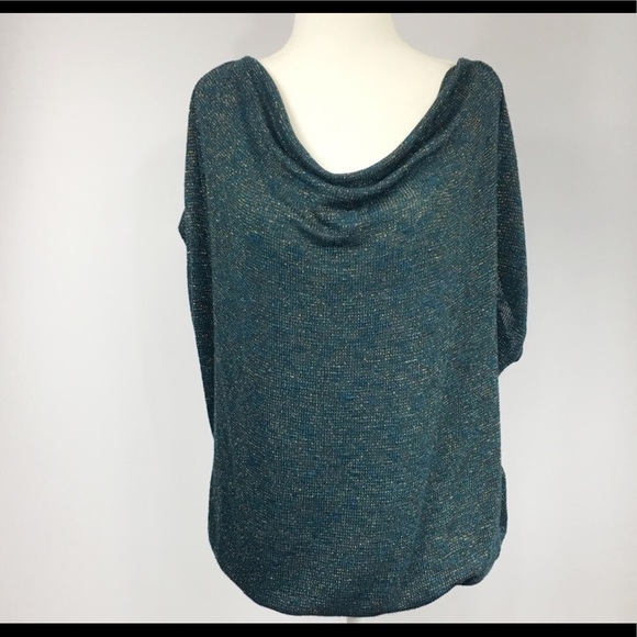 Tops - ELLA MOSS emerald sparkle sweater SZ S